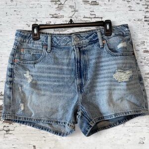 Maurices Distressed Blue Jean Shorts